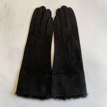 미사용 셀모네타 스웨이드 가죽 장갑 블랙 검은색 가죽 장갑 사이즈 7