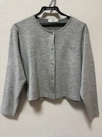 TRUSSARDI Jr. 그레이 크롭 긴팔