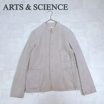 ARTS&SCIENCE 린넨 셔츠 자켓 스탠드 카라 베이지