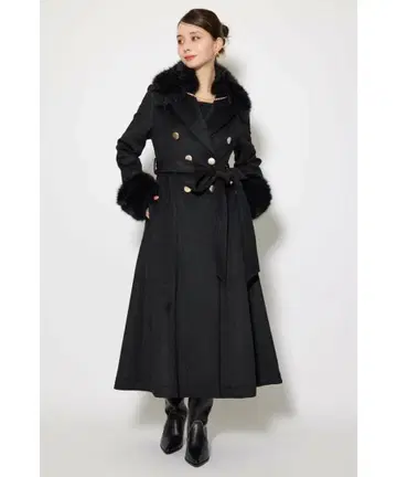 [ 새상품 이번 시즌 ] 리엔다 2WAY 럭셔리 레이디 코트