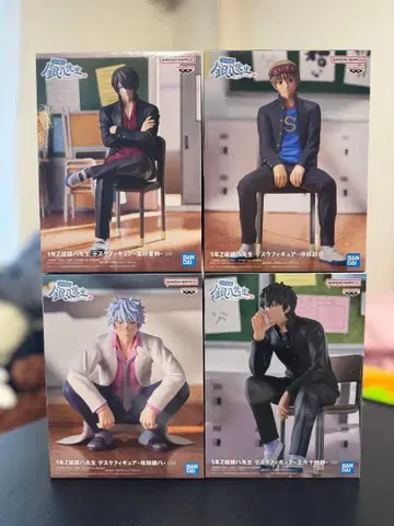 3학년 Z반 긴파치 선생님 데스크탑 피규어 4개 세트