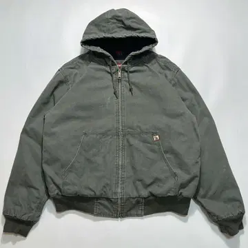 00s DRI DUCK 액티브 자켓 L 탁한 그린 7546