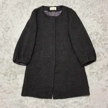 BALLSEY 울 코트 노카라 여성용 38 아우터 CC04