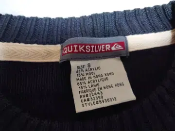 QUIKSILVER 퀵실버 니트 스웨터 S 사이즈 네이비
