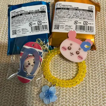 치이카와(먼작귀) 시사 기념품 가게 헌책방 코일 머리끈 키링