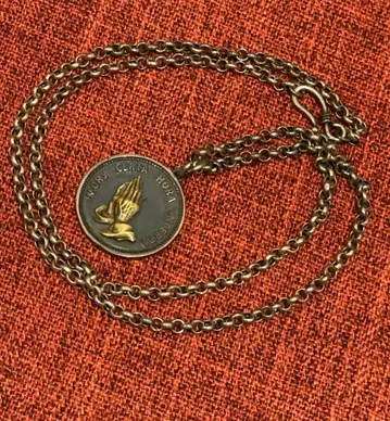 감사 가격 실버 925 기도하는 손 목걸이