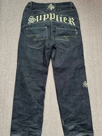 Supplier 다크 데님 팬츠 스트레이트 레그