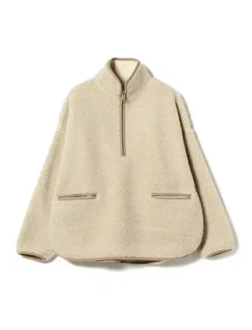 새상품 B:MING by BEAMS 보아 플리스 풀오버 아이보리