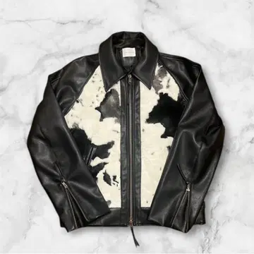 완판템 camphor wood 송치 가죽 자켓 L