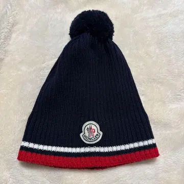 [ 미사용품 ] MONCLER 폼폼 포함 니트 모자