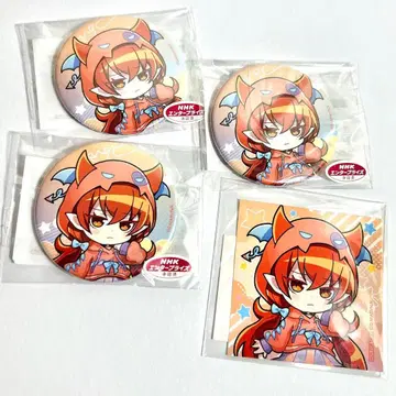 아메리 특전 마계학교! 이루마 군 마루쿠지 데비카와 후드티 캔뱃지