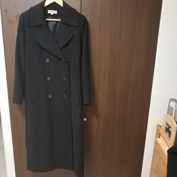 Calvin Klein 캐시미어 블랙 롱 코트 9호