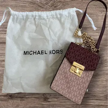 [ 새상품급 ] MICHAEL KORS 숄더백 베이지 와인 레드
