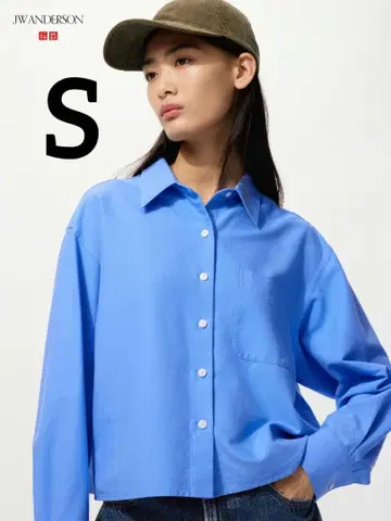 UNIQLO 옥스퍼드 셔츠 긴팔 64 Blue S