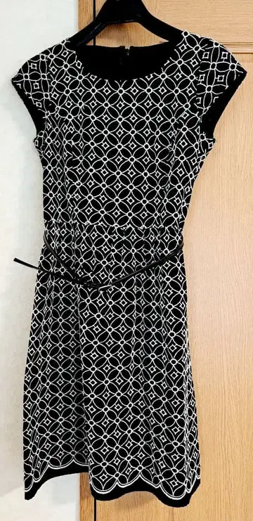 s357 자수 꽃무늬 드레스 원피스 레이스 반팔 원피스 over20