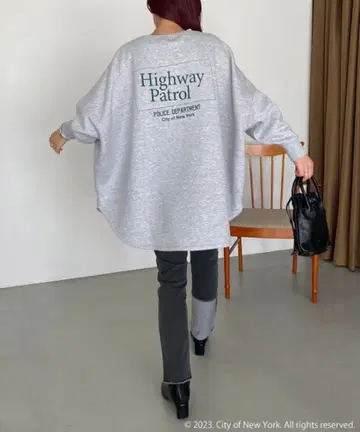 GOOD ROCK SPEED NYC 라운드 맨투맨 DEUXIEME 그레이