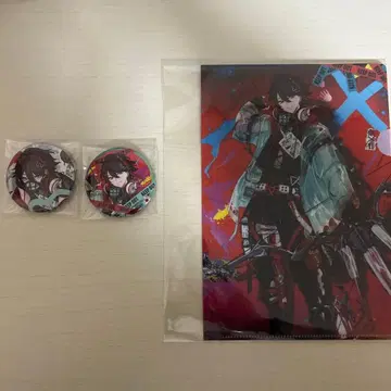 니지산지 Stun Mode 사에구사 아키나 캔뱃지 특전 미니 파일