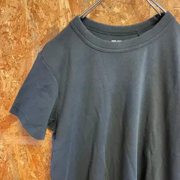 AE9384 UNIQLO U 반팔 T셔츠 차콜 그레이 여성용 XL