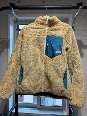 CHUMS 플리스 자켓 M 베이지/터콰이즈