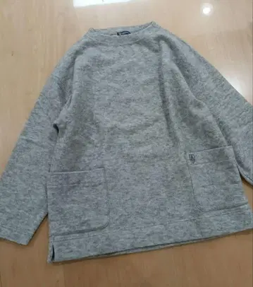 ORCIVAL 오르치발 울 풀오버 니트 와이드 그레이 압축