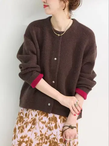 [ B.C STOCK ] 2층 스무스 편직 니트 블루종(가디건)