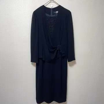 SOIR BENIR 도쿄 소와르 블랙 드레이프 원피스 수트