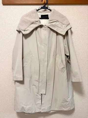 mizuiroind 미즈이로 인드 후디드 코트 보아 아우터 블루종