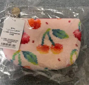 러브러리 바이 페이러 체리 도트 보트형 파우치 S 페일 핑크