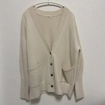 IENA SUPER180 V넥 가디건 내추럴