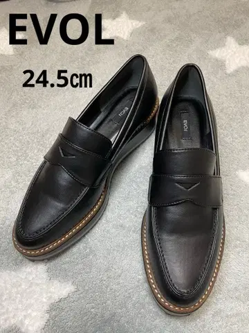 시착만 한 상품 EVOL 이볼 통굽 플랫폼 코인 로퍼 24.5cm