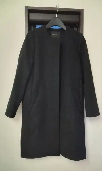 어반 리서치 노카라 코트 블랙 36 울 혼방