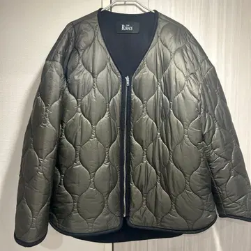 THE RERACS 카키 퀼팅 자켓