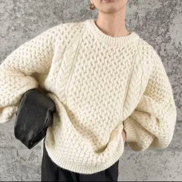 select MOCA by son 오버사이즈 허니콤 니트