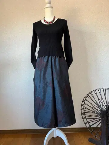 기모노 리메이크 가우초 팬츠