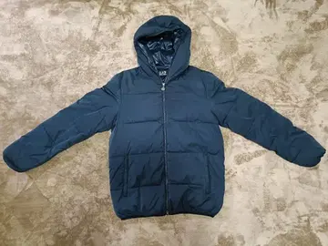 엠포리오 아르마니 후드 부착 네이비 다운 자켓