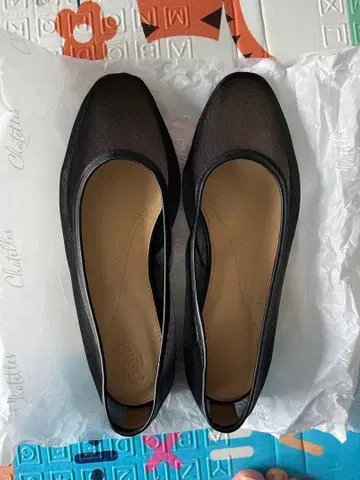 Chatelles 블랙 메쉬 플랫슈즈 size37