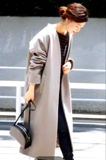 JOURNAL STANDARD 슈퍼140 비버 V넥 코트 M 컨디션 최상