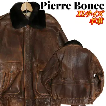 Pierre Bonee 피에르 보네 양가죽 충전솜 옷깃 보아 자켓 LL