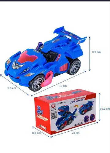 공룡 변형 로봇 자동차 완구 LED 자동차