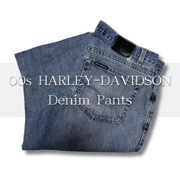 00sHARLEY-DAVIDSON 데미지 데님 W36 바이커