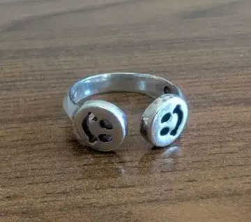 빌 월 레더 실버 10호 스마일 반지