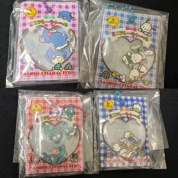 산리오 캐릭터즈 샤카샤카 프레이크 씰풍 참 4개 하피단부이