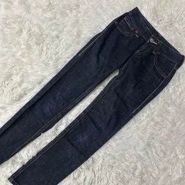 [고품질] LEVI'S 스키니 데님 팬츠 블루 26 면 100%