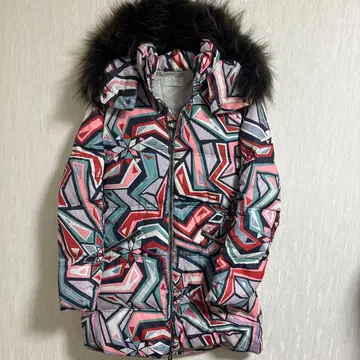 EMILIO PUCCI 에밀리오 푸치 올 패턴 38 퍼 다운 코트