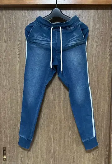 루빅 조거 팬츠 맨투맨 데님 팬츠 새상품 S