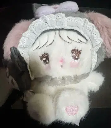 산리오 쿠로미 mikko 수플레 콜라보 마스코트 홀더 봉제 인형