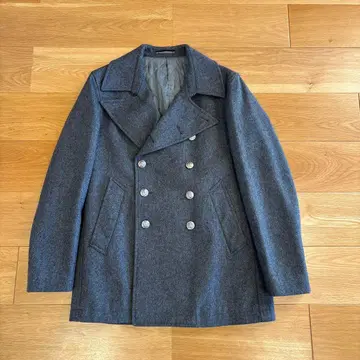 폴스미스 울 더블 브레스트 피 코트 그레이