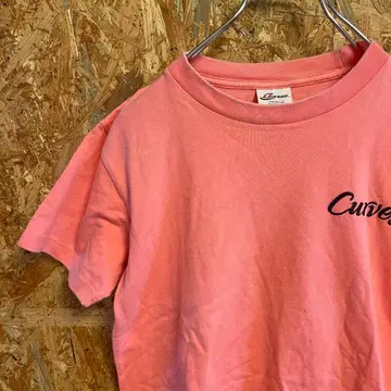 AE9388 커브스 반팔 티셔츠 핑크 여성용 XS 포스