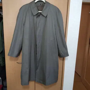 쇼와 레트로 스텐칼라 코트 그린