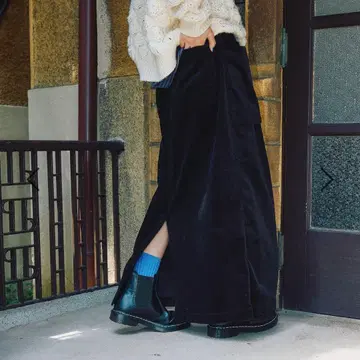 nikoand - 아웃포켓 코듀로이 내로우 스커트